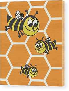 Bumble Bee Wood Prints