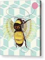 Bumble Bee Acrylic Prints