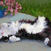 Cat on a Hot Day by Alice Leggett