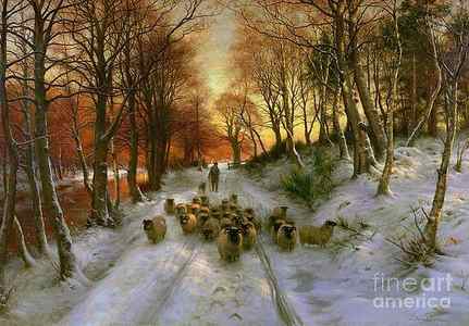 Wall Art - Painting - Glowed with Tints of Evening Hours by Joseph Farquharson