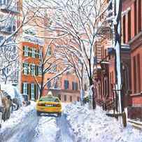 Snow West Village New York City by Anthony Butera