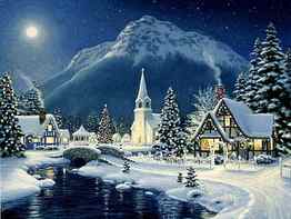 Christmas Village. Beautiful christmas scenes, Thomas kinkade christmas, Christmas scenes, Winter Village Scenes HD wallpaper