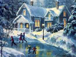 Christmas Winter Scenes. Winter Scenes, Beautiful Vintage Christmas HD wallpaper