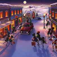 Holiday Shopper Ants by Robin Moline