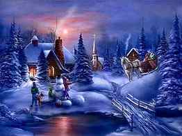 Christmas Winter Snow Scenes, Fun Winter HD wallpaper
