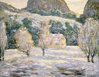 Wall Art - Painting - Winter by Ernest Lawson by Ernest Lawson