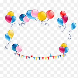 Hot air balloon Greeting card Party, Colored balloons, color Splash, holidays png thumbnail