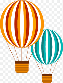 Hot air balloon, Colorful hot air balloon, color Splash, color Pencil png thumbnail