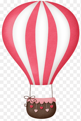 red and white hot air balloon, Hot air balloon Pastel, hot air ballon, balloon, color png thumbnail