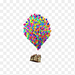 Flight Hot air balloon House, A plurality of colored balloons, color Splash, holidays png thumbnail