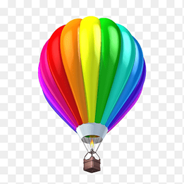 multicolored hot air balloon illustration, Hot air balloon Parachute, A colored hot air balloon, color Splash, color Pencil png thumbnail