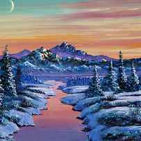 Snowy Creek by David Lloyd Glover