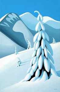 Wall Art - Painting - After The Snow Storm by Ron Parker