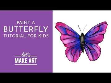 Butterfly Watercolor Tutorial for Kids with Sarah Cray