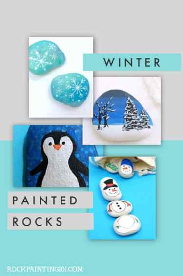 These Winter rock painting ideas you can create while the weather is cold and you