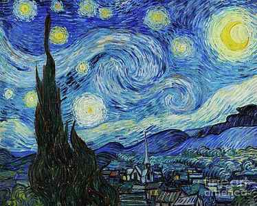 Wall Art - Painting - The Starry Night by Van Gogh by Vincent Van Gogh