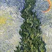 Road with Cypresses by Vincent Van Gogh by Vincent Van Gogh