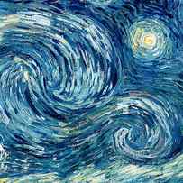 Detail of The Starry Night by Vincent Van Gogh