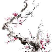 Sakura Branch Painting, Cherry Blossom Print, Cherry Blossom Poster, Cherry Blossom Branch Print by Mariusz Szmerdt
