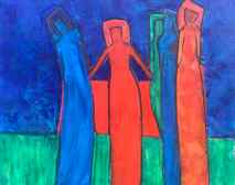 Original art for sale at UGallery.com | Gathered by Robin Okun | 5.804 zł | acrylic painting | 24