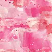 Cotton Candy Clouds- Abstract Watercolor by Linda Woods
