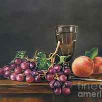 Grapes and Pedaches by Jeanne Newton Schoborg