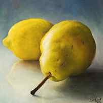 Pear and lemon by Anna Abramskaya