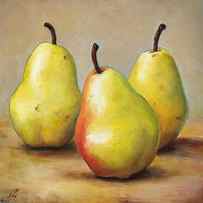 Three Pears by Anna Abramskaya