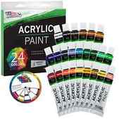 24 Color Set of Acrylic Paint U.s. Art Supply Professional in 12ml Tubes