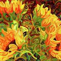 Four Sunflowers by Mandy Budan