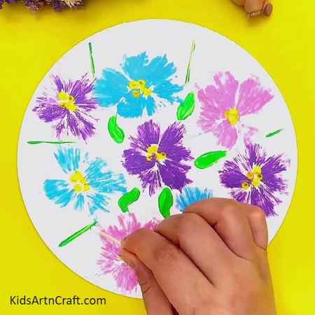 Painting Some Leaves-Brightening up kids