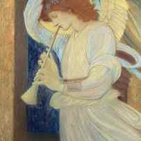 An Angel Playing a Flageolet by Sir Edward Coley Burne-Jones