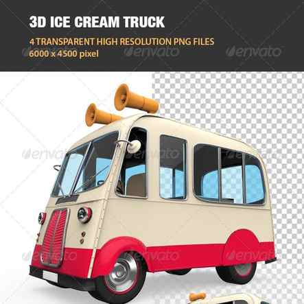 3D Ice Cream Truck