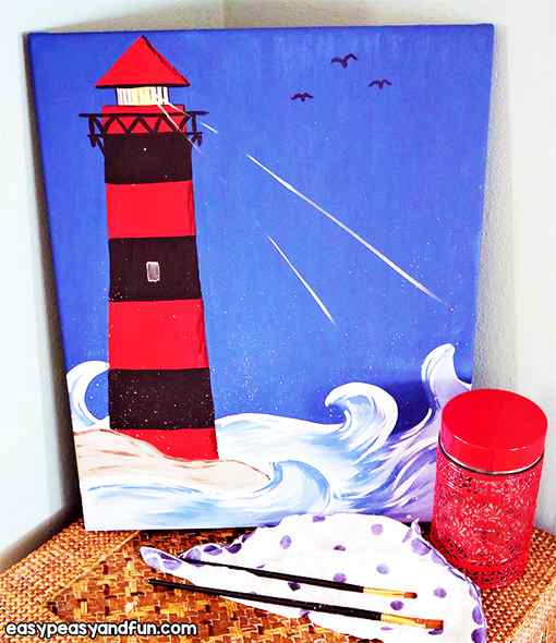 Paint a Lighthouse for Kids