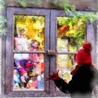 Christmas Shop Window by Esoterica Art Agency