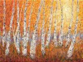 Birch autumnal forest thumb