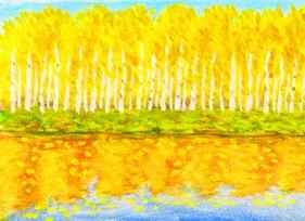 Golden birch forest thumb