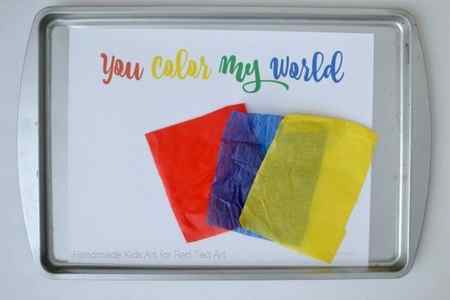 fun with color mixing tissue paper hearts - a wonderful STEAM project for kids (6)