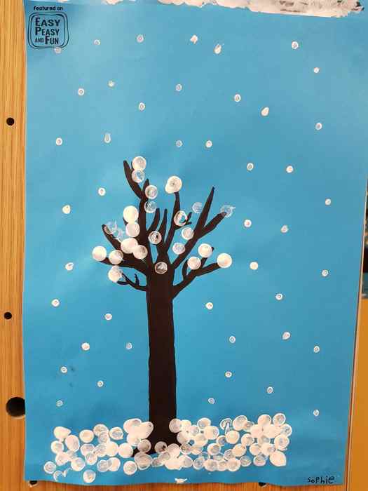 Easy Winter Art Idea For Classroom
