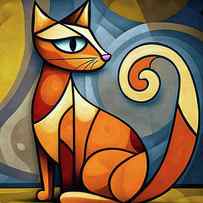 Picasso Cat by Jacky Gerritsen