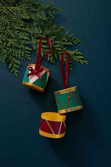 diy toy drum ornaments
