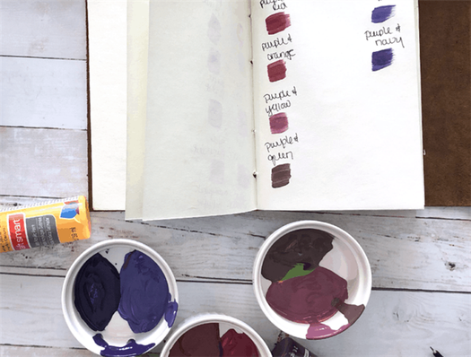 How To Mix Different Colors of Paint With Purple