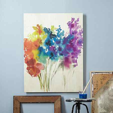 Cool Do It Yourself Canvas Painting Idea - Abstract Flowers Canvas Painting