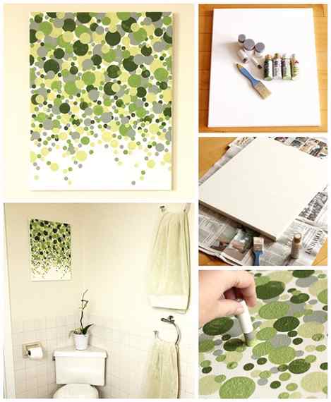 DIY Canvas Painting Idea Anyone Can Make - Cool and Easy Wall Art Ideas For Free