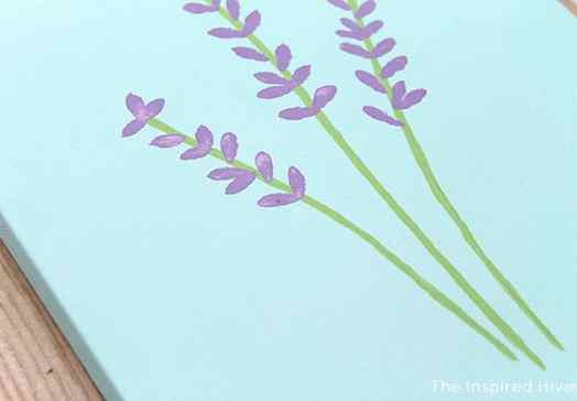 Easy lavender painting tutorial
