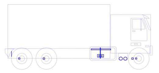 How to draw a truck with a pencil and a trailer