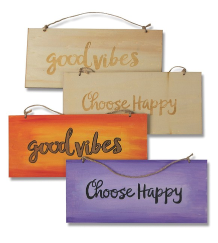 positive quote wood craft