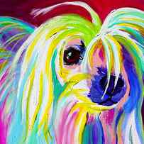 Chinese Crested - Fancy Pants by Dawg Painter
