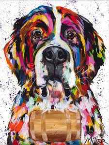 Acrylic Dog Paintings