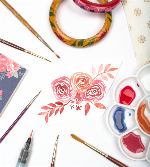 An Easy Way To Paint Rose Blooms (with Video)